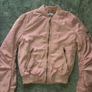 Rose Gold Bombers Jacket